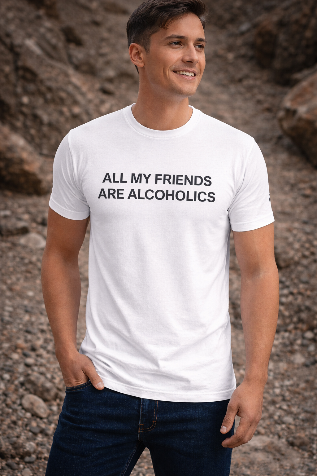 "AMFAA" Classic Men’s Fitted T–SX