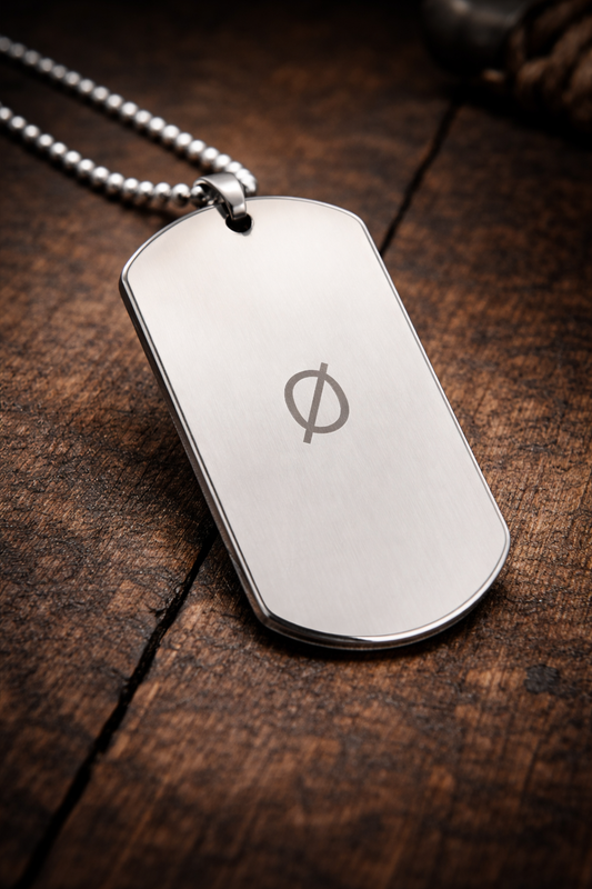 SOBRX Marker — Stainless Steel Dog Tag